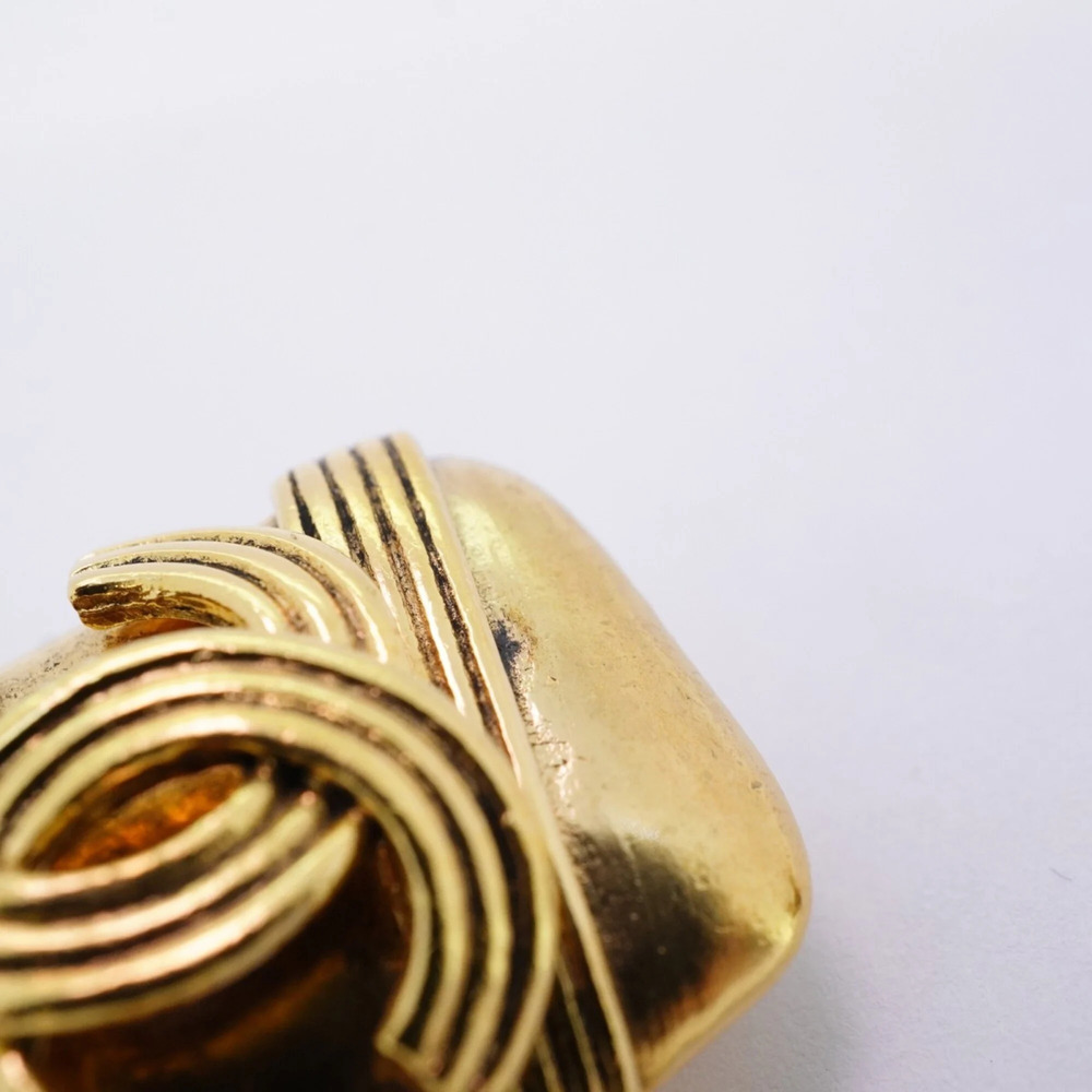 CHANEL Gold Logo Earrings - Picture 8 of 8